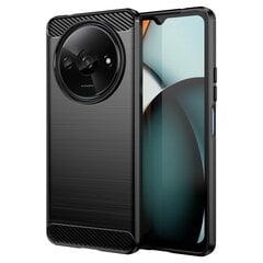 „Mofi“ Carbon Kõva silikoon (TPU) kaaned - must (Redmi A3 / Poco C61) hind ja info | Telefoni kaaned, ümbrised | kaup24.ee