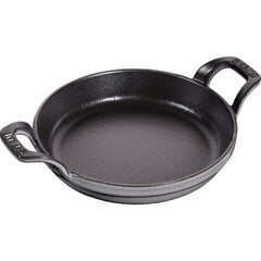 Staub Round mini küpsetus- ja gratiinivorm sangadega, 16 cm, hall цена и информация | Cковородки | kaup24.ee