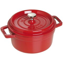 Staub Ümmargune kaanega malmpott, 1,7 liitrit, punane цена и информация | Cковородки | kaup24.ee