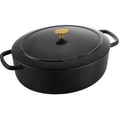 Ballarini Bellamonte Oval malmpott, 6,5 l, must цена и информация | Cковородки | kaup24.ee