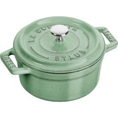 Staub Mini ümmargune malmpott 250 ml piparmünt цена и информация | Cковородки | kaup24.ee