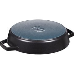 Staub Malmist kahe sangaga pann, 26 cm, must цена и информация | Cковородки | kaup24.ee