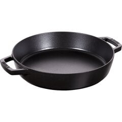 Staub Malmist kahe sangaga pann, 26 cm, must цена и информация | Cковородки | kaup24.ee