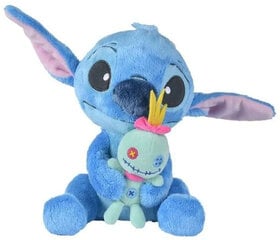 Disney Lilo&Stitch maskott Stitch koos Scrump pluusi sinise tulnukaga 25cm hind ja info | Pehmed mänguasjad | kaup24.ee