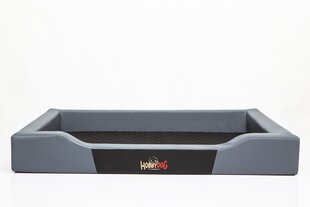Pesa Hobbydog Deluxe XXL, hall/must, 120x80 cm цена и информация | Лежаки, домики | kaup24.ee