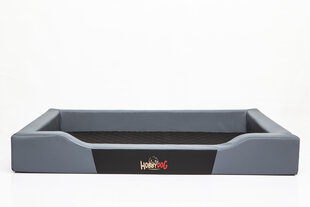 Hobbydog лежак Deluxe L, серый/черный, 75x50 см цена и информация | Лежаки, домики | kaup24.ee