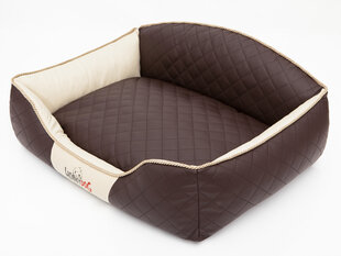Hobbydog лежак Elite XL, коричневый/песочный, 84x65 см цена и информация | Лежаки, домики | kaup24.ee