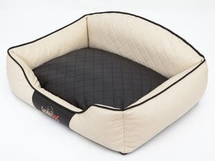 Hobbydog лежак Elite XL, песочный/черный, 84x65 см цена и информация | Лежаки, домики | kaup24.ee
