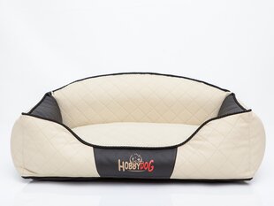Hobbydog лежак Elite L, песочный/черный, 65x50 см цена и информация | Лежаки, домики | kaup24.ee