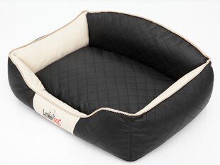 Hobbydog лежак Elite XL, черный/песочный, 84x65 см цена и информация | Лежаки, домики | kaup24.ee