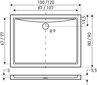 Dušialus Kerra Oskar 100x90/5,5 cm цена и информация | Dušialused | kaup24.ee