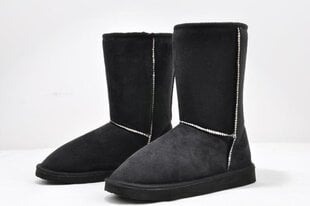 (36-EVA must) Bränd 2024 Fashion 24cm talvesaapad naiste lamedad lumesaapad botas de neve & beež, must, hall, kohvi, roosa, hind ja info | Suusasaapad | kaup24.ee