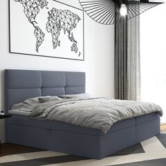 Кровать Selsey Satiri, 180x200 см, серая цена и информация | Кровати | kaup24.ee
