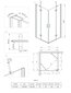 Dušikabiin Deante Abelia 80x80, 90x90, 100x100cm, chrom hind ja info | Dušikabiinid | kaup24.ee