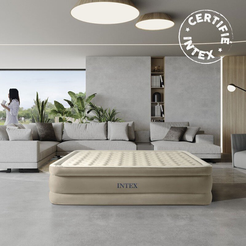 Täispuhutav madrats Intex Dura-Beam Ultra Plush Queen 203x152x46 cm цена и информация | Täispuhutavad madratsid ja mööbel | kaup24.ee