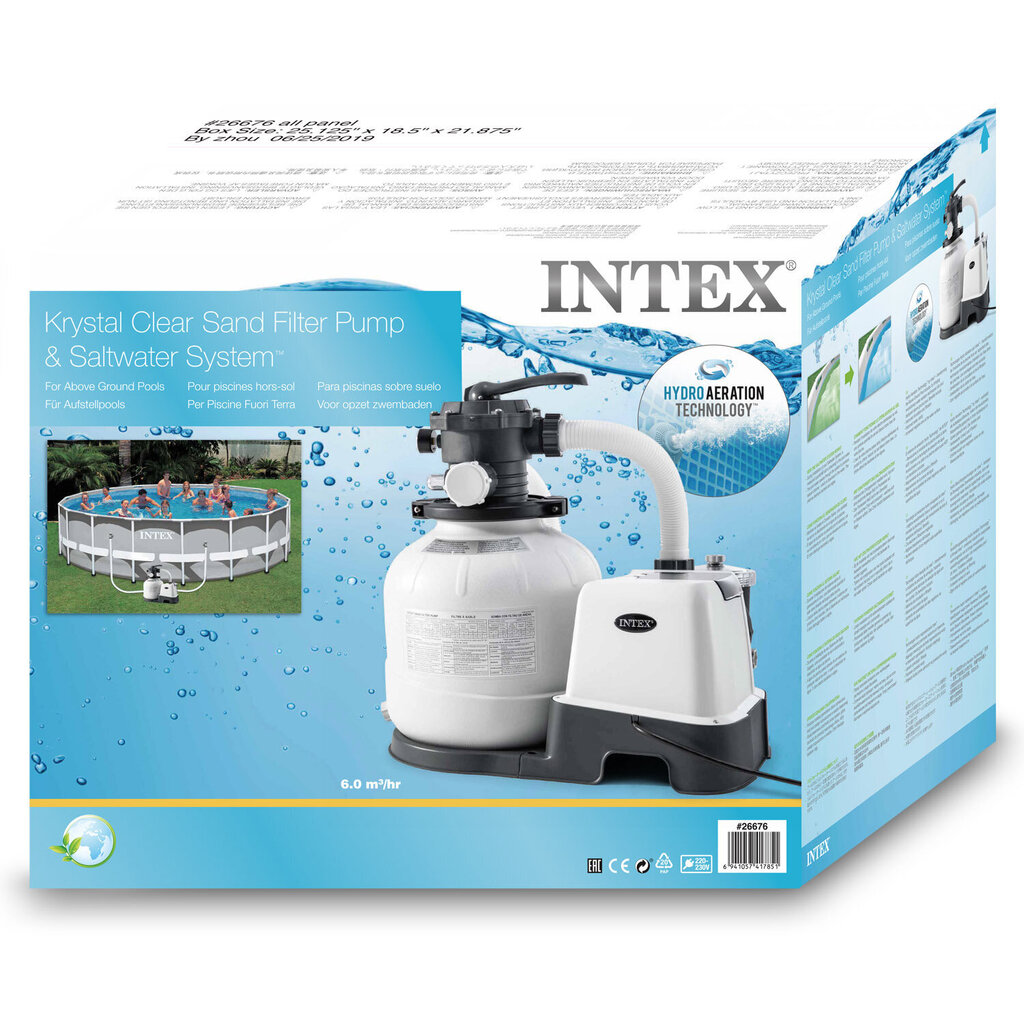 Basseinifilter Intex Krystal Clear®, CG-26676, 220-240 V hind ja info | Basseini filtrid | kaup24.ee