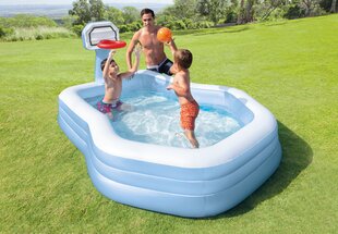 Надувной бассейн Intex Swim Center Shootin Hoops, 257x188x130 см цена и информация | Бассейны | kaup24.ee