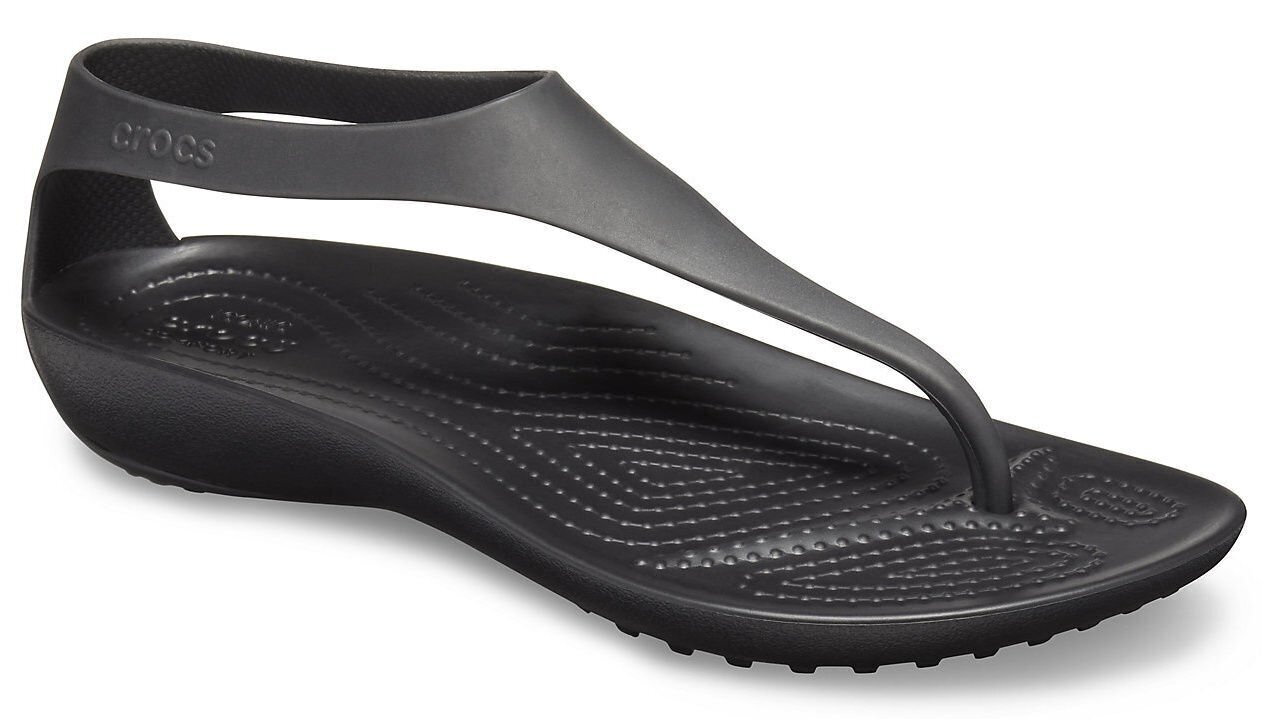 Crocs™ naiste vabaajajalatsid Serena Flip Women's, must hind ja info | Naiste plätud ja sussid | kaup24.ee