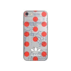 Adidas Originals clear case 70's iPhone 8/7/6/6s, Red/White цена и информация | Чехлы для телефонов | kaup24.ee