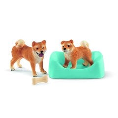 Фигурки Shiba Inu мама и щенок Schleich Farm World цена и информация | Игрушки для мальчиков | kaup24.ee