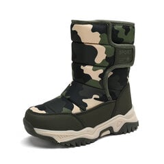 (37-Army Green)Tüdrukute kingad Pink Boots 2024 stiilis lumesaapad talvised soojad karusnahast libisemisvastased välistald pluss suurus 27-38 lastesaapad tüdrukutele цена и информация | Сумки для лыжных ботинок | kaup24.ee