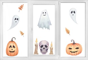 Kahepoolne aknakleebis Halloween kaunistus korduvkasutatav 45x60 цена и информация | Декоративные наклейки | kaup24.ee