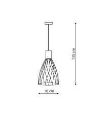 Light Prestige подвесной светильник Fondi цена и информация | Потолочный светильник, 38 x 38 x 24 см | kaup24.ee