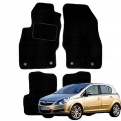 Põrandamatid Opel Corsa D VELOR 2007-2014 B hind ja info | Tekstiilmatid | kaup24.ee