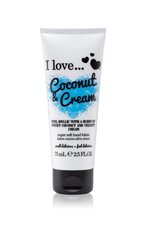 Õrn kätekreem I Love Coconut & Cream 75 ml hind ja info | Kehakreemid, kehaspreid | kaup24.ee