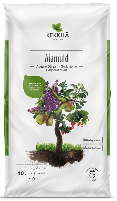 Aiamuld „Kekkila” 40 L hind ja info | Muld, turvas, kompost | kaup24.ee