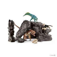 Набор фигурок со скалой Schleich Dinosaurs цена и информация | Игрушки для мальчиков | kaup24.ee