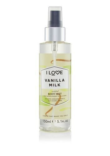 Kehasprei I Love Vanilla Milk 150 ml hind ja info | Lõhnastatud kosmeetika naistele | kaup24.ee