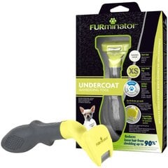 Kamm lühikarvalistele koertele Furminatorius Undercoat deShedding Toy Dog, XS hind ja info | Hooldusvahendid loomadele | kaup24.ee