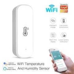 WiFi Tuya Smart temperatuuri- ja niiskusandur, WiFi ruumitermomeeter ja hügromeeter цена и информация | Измерители (температура, влажность, pH) | kaup24.ee