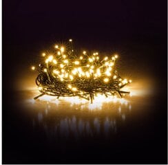 Новогодняя гирлянда Happy People 100LED, 8 М, режимы мигания, теплый белый цена и информация | Гирлянды | kaup24.ee