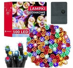 Светодиодные рождественские гирлянды Happy People 100 Led 8 м Цветные цена и информация | Гирлянды | kaup24.ee