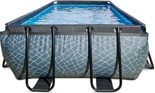 Каркасный бассейн с фильтром Exit Stone, 540x250x100 см, серый цена и информация | Бассейны | kaup24.ee