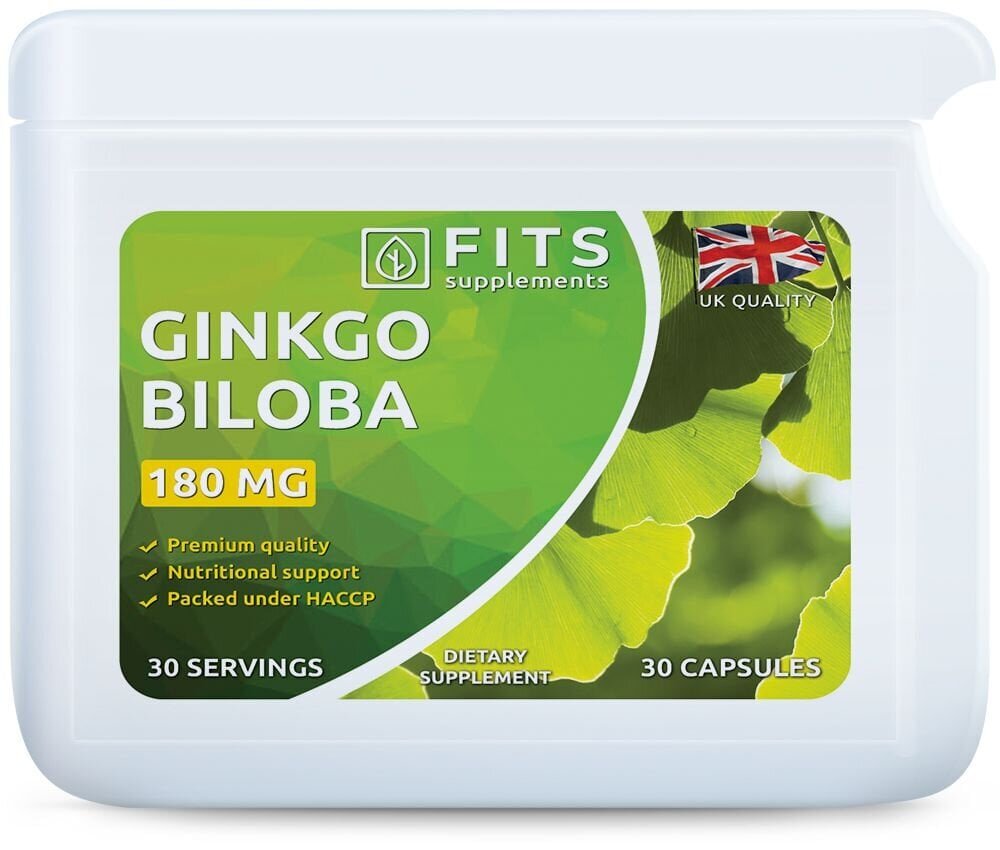 Toidulisand Ginkgo Biloba 180 mg 30 kapslit цена и информация | Muud toidulisandid ja preparaadid | kaup24.ee
