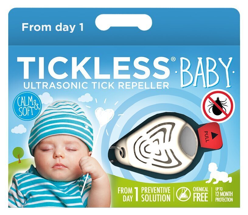 TickLess Baby ultraheliripats puukide ja kirpude vastu lastele, kreemjas цена и информация | Sääsetõrjevahendid | kaup24.ee