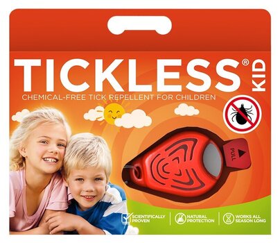 TickLess Kid ультразвуковая подвеска от клещей и блох для людей оранжевая цена и информация | Средства от комаров и клещей | kaup24.ee