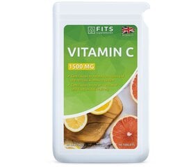 Toidulisand C-Vitamiin 1500 mg 90 tabletti hind ja info | Vitamiinid | kaup24.ee