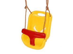 Детские качели с защитой (желтые с красным) 4IQ цена и информация | Подвесные качели | kaup24.ee