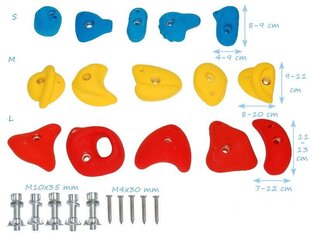 Mänguväljaku ronimisseina kivid „S“ 4IQ hind ja info | Liumäed, Pikleri kolmnurgad | kaup24.ee
