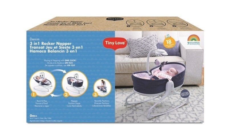 Tiny Love 3-in-1 Rocker Rocking Chair, Redesign Grey