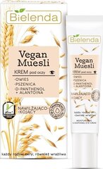 Увлажняющий крем для глаз Bielenda Vegan Muesli 15 мл цена и информация | Сыворотки, кремы для век | kaup24.ee