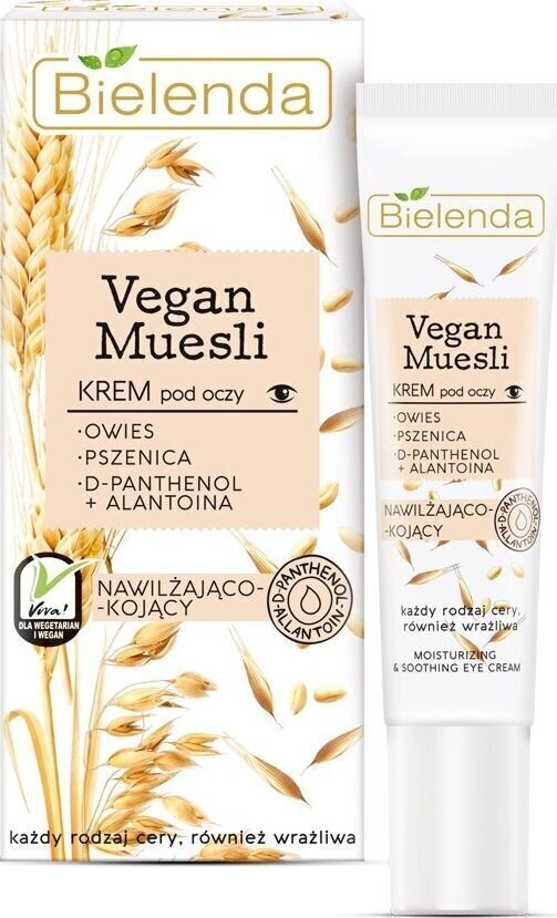 Niisutav silmakreem Bielenda Vegan Muesli 15 ml hind ja info | Silmakreemid, seerumid | kaup24.ee