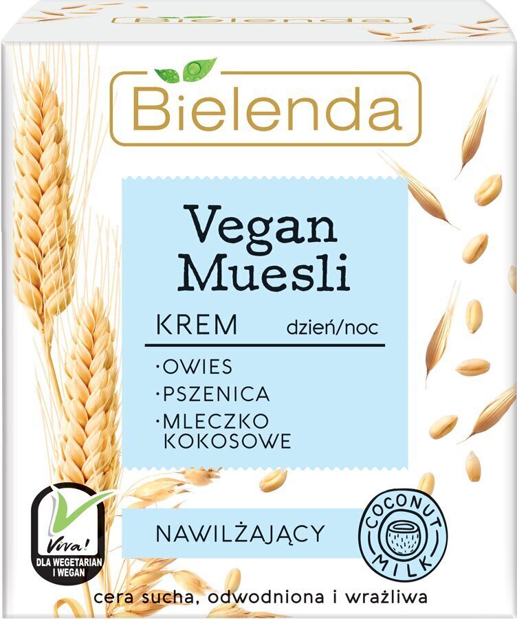 Niisutav näokreem Bielenda Vegan Muesli 50 ml цена и информация | Näokreemid | kaup24.ee