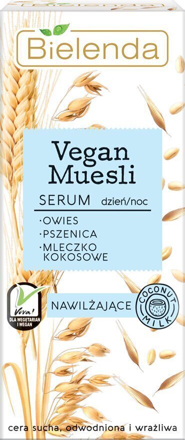 Niisutav näoseerum Bielenda Vegan Muesli 30 ml цена и информация | Näoõlid, seerumid | kaup24.ee