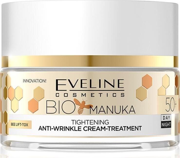 Kortsudevastane toitev näokreem Eveline Cosmetics BIO Manuka 50+ Day and Night 50 ml hind ja info | Näokreemid | kaup24.ee