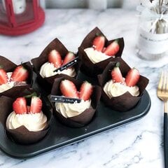 200 tk Tulip Cupcake küpsetustopsid, muffinite küpsetusvoodri hoidjad цена и информация | Столовые и кухонные приборы | kaup24.ee